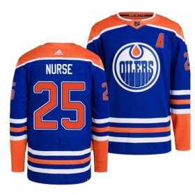 Edmonton Oilers tröja Darnell Nurse 25 Adidas Blå Authentic - NHL Tröjor Herr